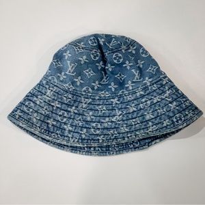 Vintage Louis Vuitton Denim bucket hat